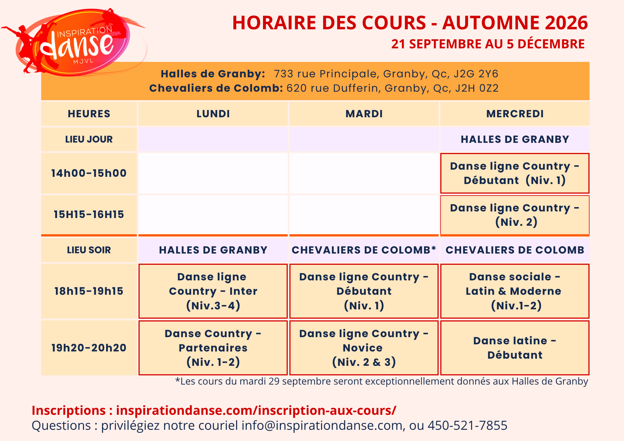 Inscription aux cours image